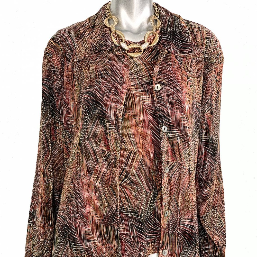 Ninety Woman Brown Print Tank Set